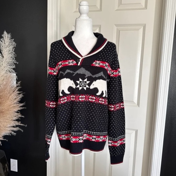 Lands' End Other - Lands' End Sweater Fair Isle Polar Bear Wool Blend 
Men’s Medium/ Women’s L/XL